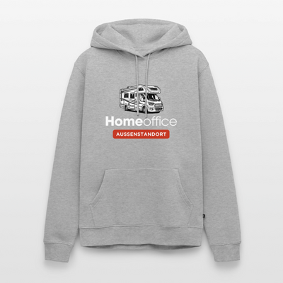 Wohnmobil Homeoffice - Herren Camping Hoodie - Grau meliert