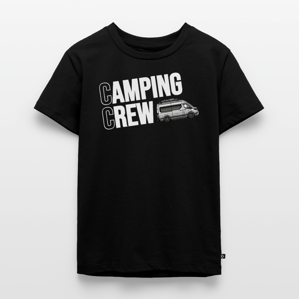 Vanlife Camping Crew - Kinder Camping T-Shirt - Schwarz