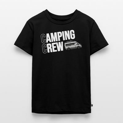 Vanlife Camping Crew - Kinder Camping T-Shirt - Schwarz