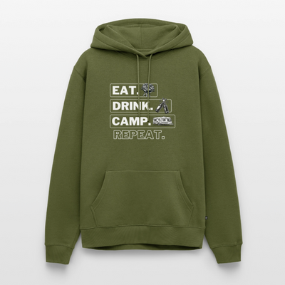 Eat Drink Camp - Herren Camping Hoodie - Wohnwagen - Khaki