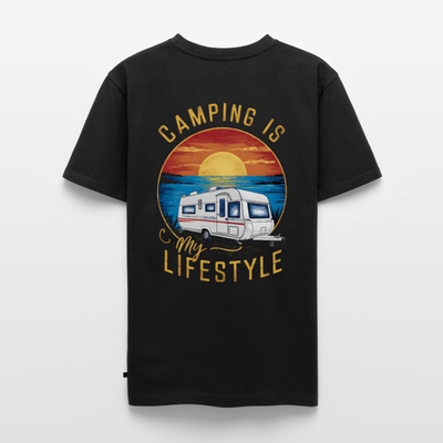 Camping my Lifestyle - Herren Camping T-Shirt - Schwarz