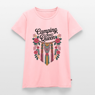 Camping Deko Queen - Damen Camping T-Shirt - Rosa