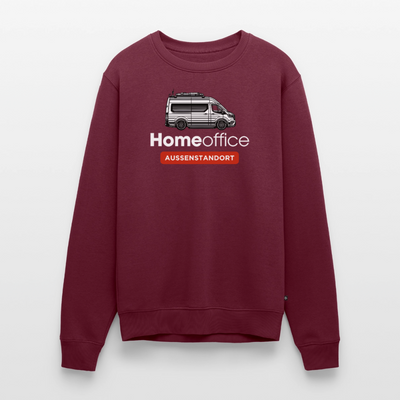 Vanlife Homeoffice - Herren Camping Sweatshirt - Burgunderrot