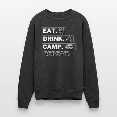 Camping Kreislauf - Herren Camping Sweatshirt - Wohnmobil - Anthrazit meliert