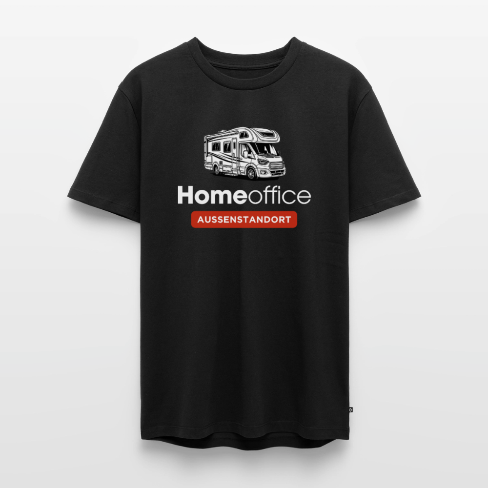Wohnmobil Homeoffice - Herren Camping T-Shirt - Schwarz