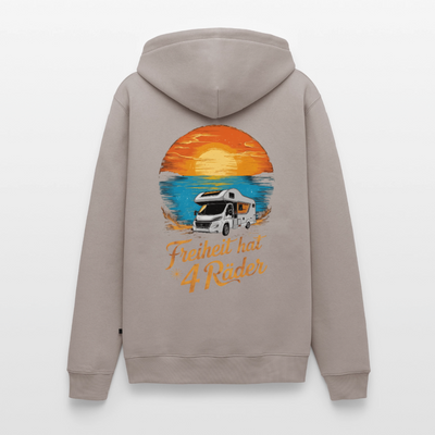 Freiheit hat 4 Räder - Herren Camping Hoodie - Wohnmobil - Taupe