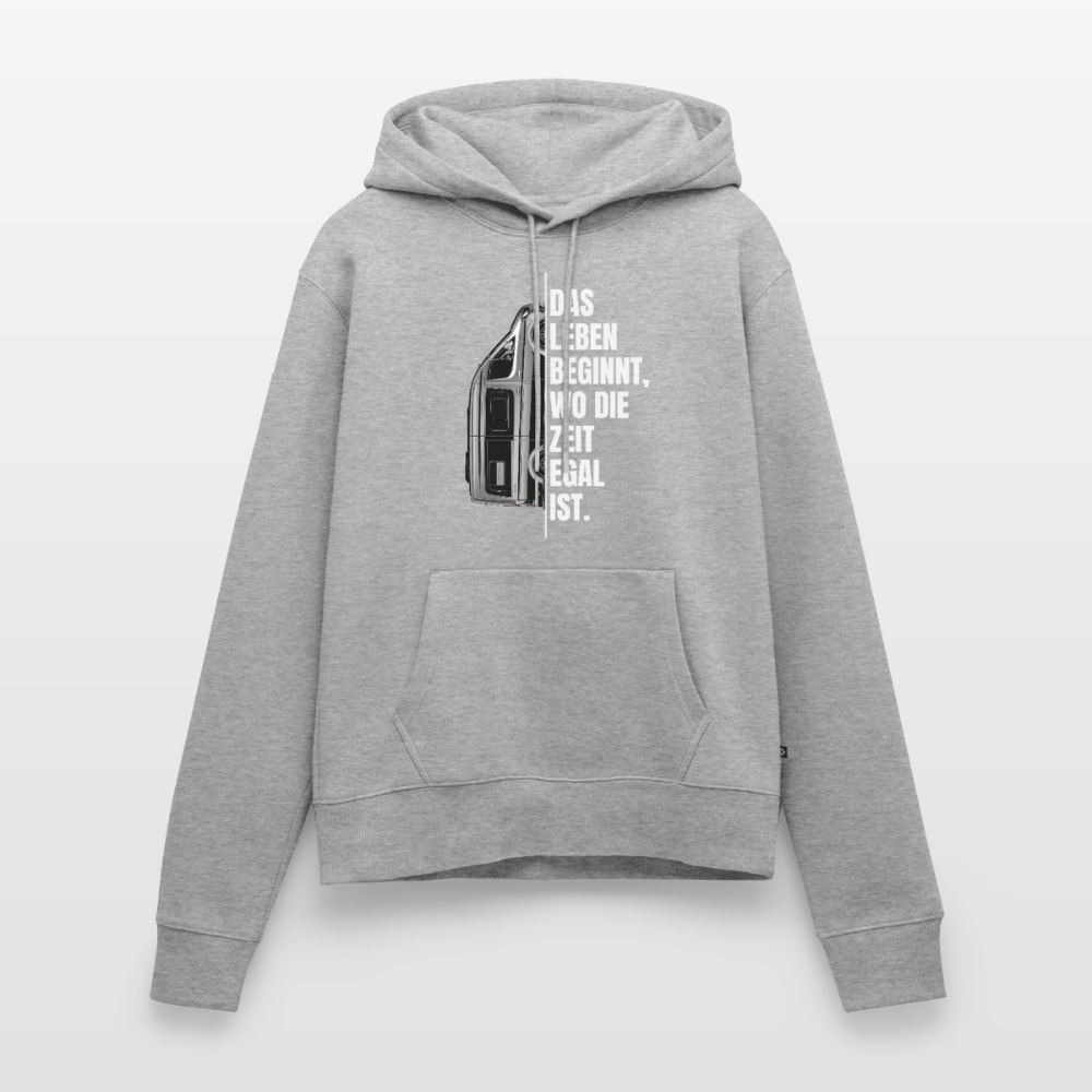 SPOD - Camping ist Zeitlos - Damen Camping Hoodie - Vanlife - Grau meliert