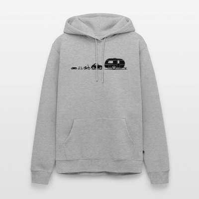 Evolution Wohnwagen - Herren Camping Hoodie - Grau meliert