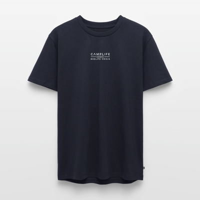 Camplife statt Midlife Crisis - Herren Camping T-Shirt - Navy