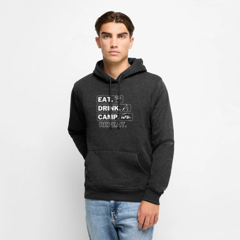 Eat Drink Camp - Herren Camping Hoodie - Bulli - Anthrazit meliert