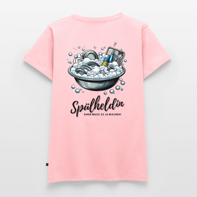 Spülheldin - Damen Camping T-Shirt - Rosa
