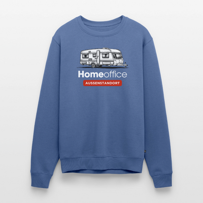 Wohnwagen Homeoffice - Herren Camping Sweatshirt - Taubenblau