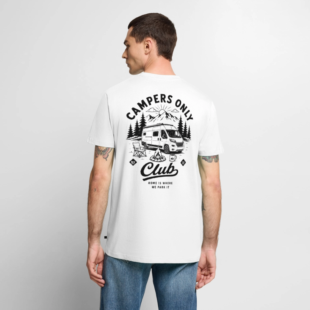 Campers Only Club - Herren Camping T-Shirt - Van - Weiß