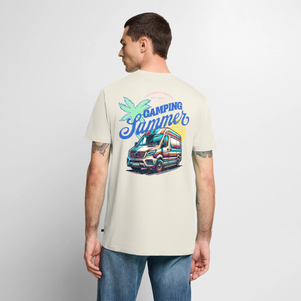 Camping Summer - Herren Camping T-Shirt - Naturweiß