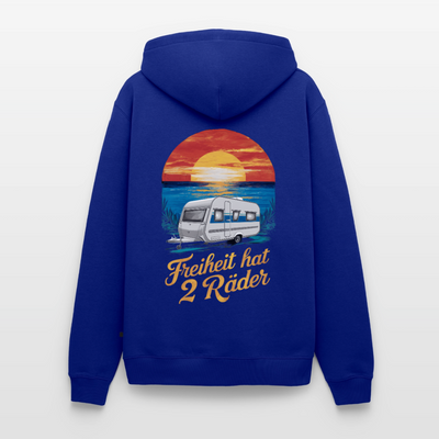 Freiheit hat 2 Räder - Herren Camping Hoodie - Wohnwagen - Royalblau