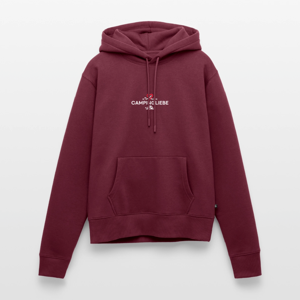 SPOD - Wohnwagen Campingliebe - Damen Camping Hoodie - Burgunderrot