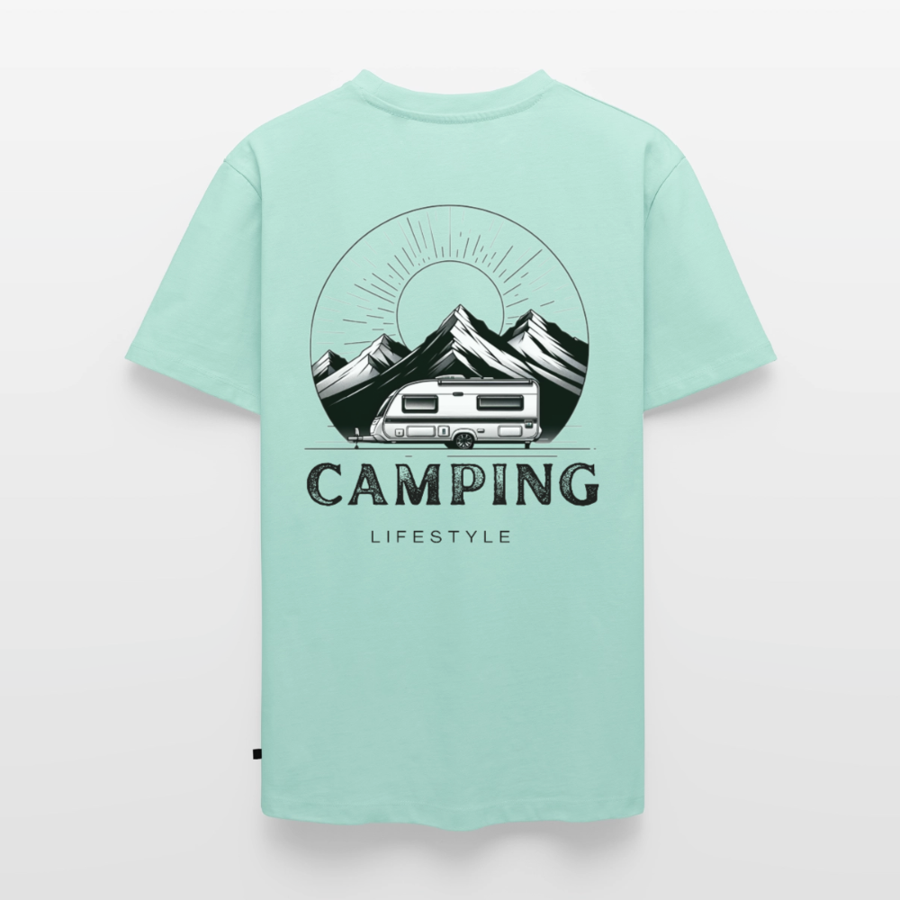 Camping Lifestyle - Herren Camping T-Shirt - Mint 