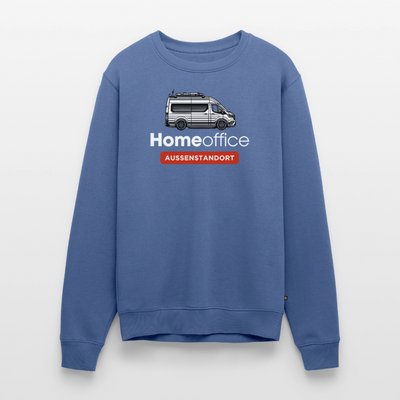 Vanlife Homeoffice - Herren Camping Sweatshirt - Taubenblau