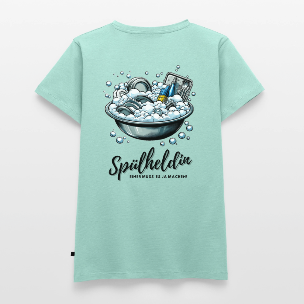 Spülheldin - Damen Camping T-Shirt - Mint 