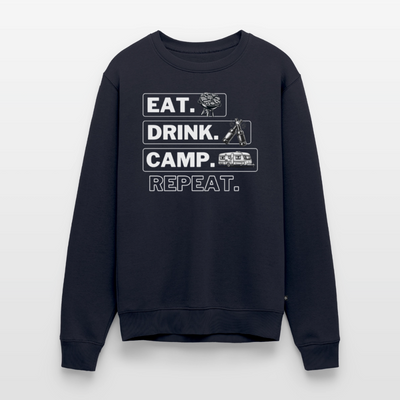 Camping Kreislauf - Herren Camping Sweatshirt - Wohnwagen - Navy