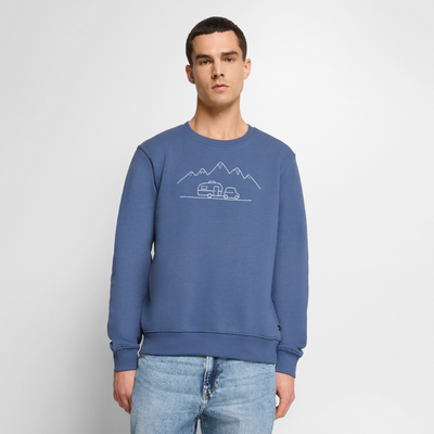 Keep it simple - Herren Camping Sweatshirt - Taubenblau