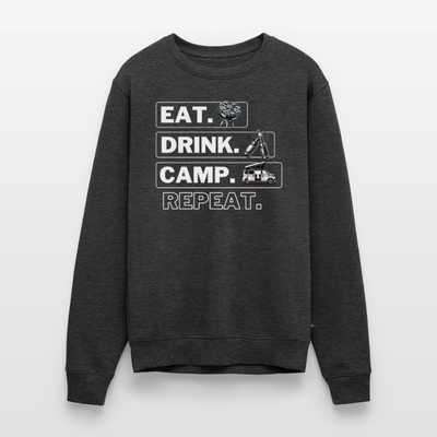Camping Kreislauf - Herren Camping Sweatshirt - Bulli - Anthrazit meliert