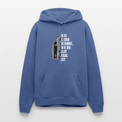 Camping ist Zeitlos - Herren Camping Hoodie - Vanlife - Taubenblau