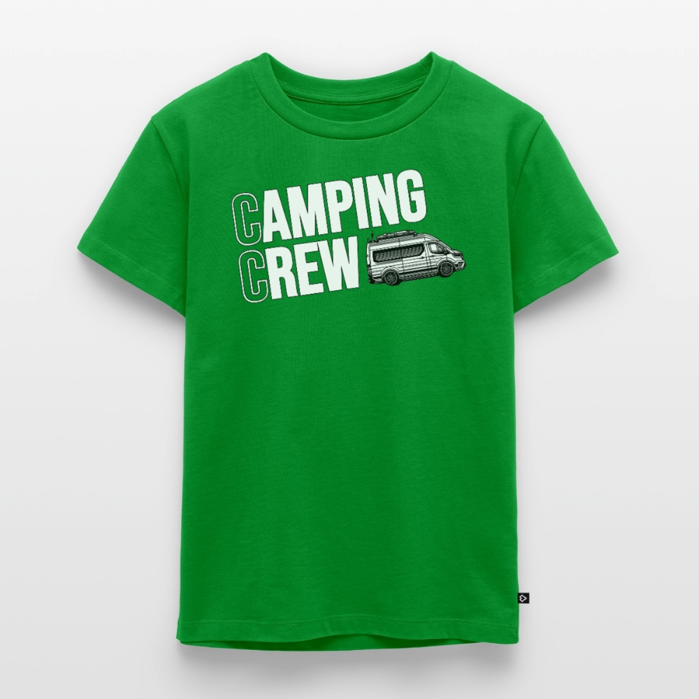 Vanlife Camping Crew - Kinder Camping T-Shirt - Grün
