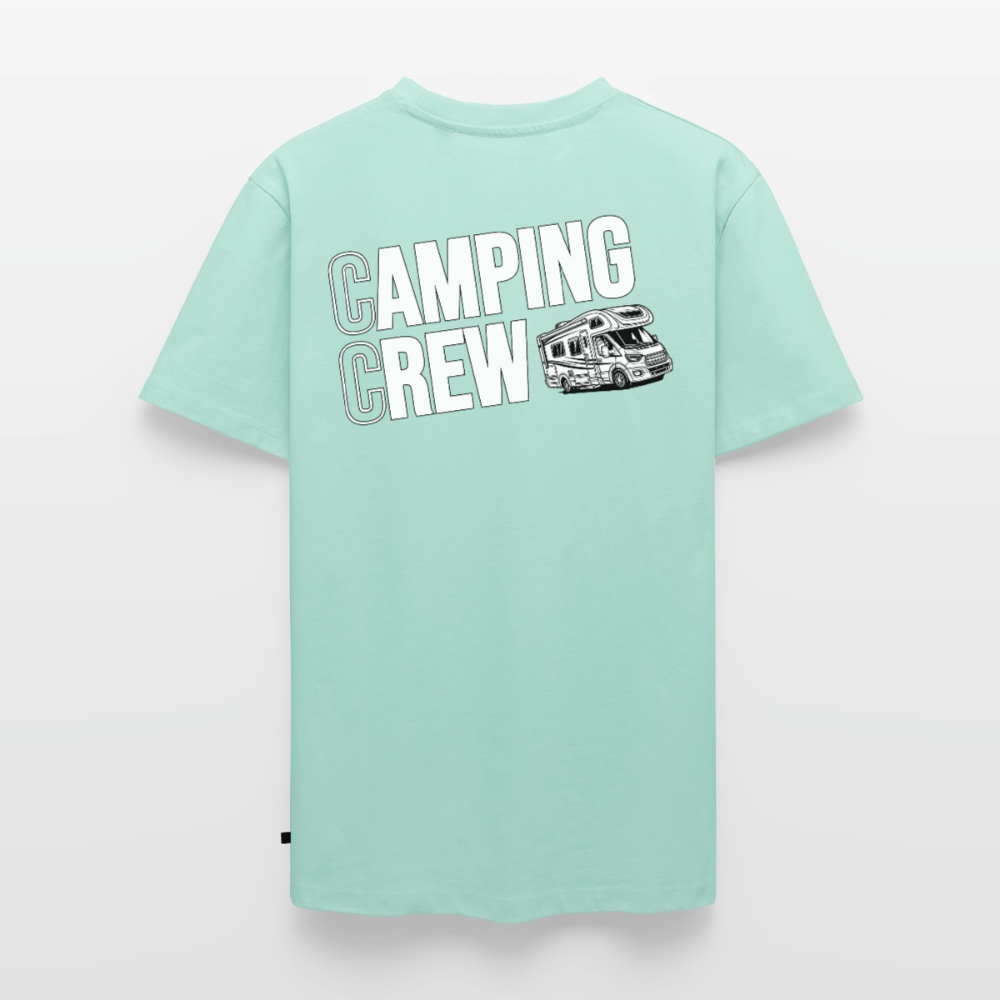 Wohnmobil Camping Crew - Herren Camping T-Shirt - Rückendruck - Mint 
