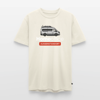 Vanlife Homeoffice - Herren Camping T-Shirt - Naturweiß