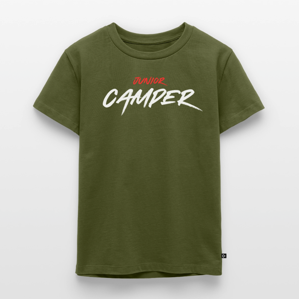 Junior Camper - Kinder Camping T-Shirt - Khaki