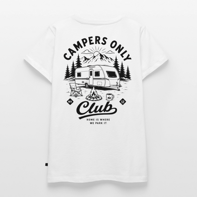 Campers Only Club - Herren Camping T-Shirt - Wohnwagen - Weiß