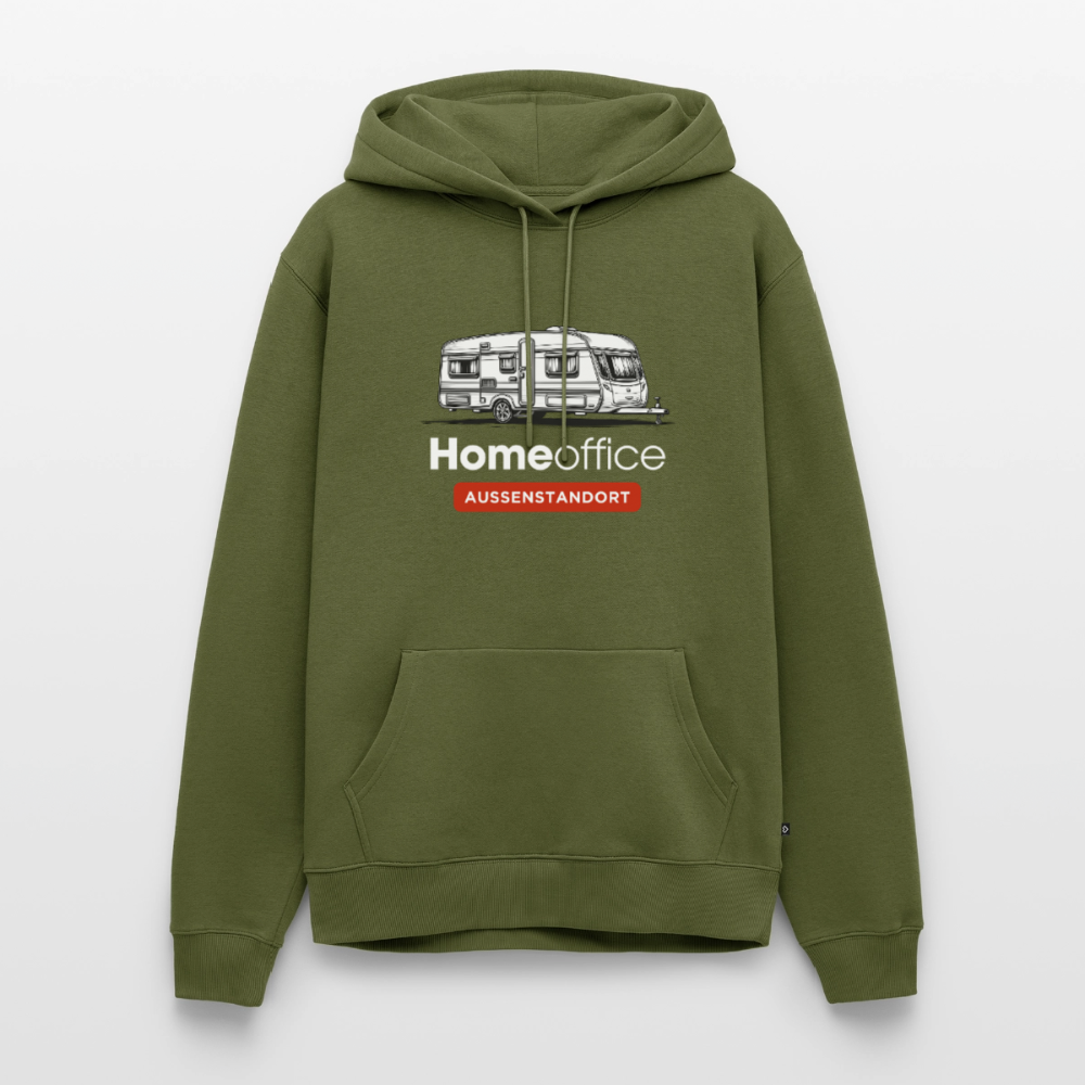 Wohnwagen Homeoffice - Herren Camping Hoodie - Khaki