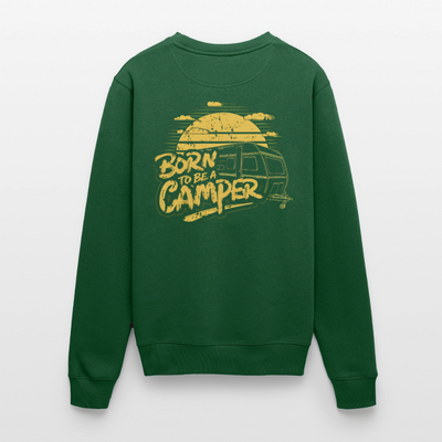 Born to be a Camper - Männer Camping Sweatshirt - Flaschengrün