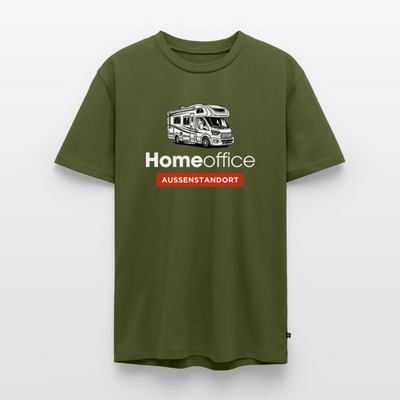 Wohnmobil Homeoffice - Herren Camping T-Shirt - Khaki