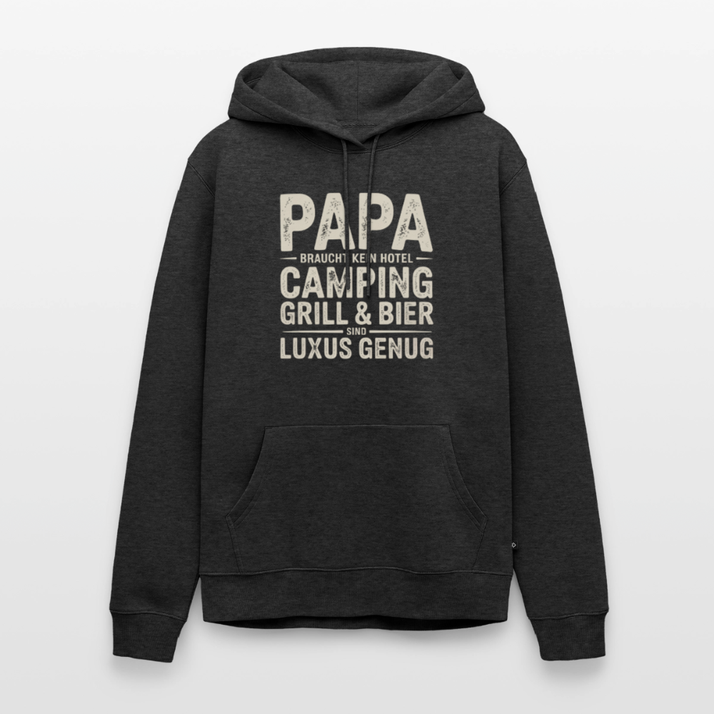 Väter sind Helden - Herren Camping Hoodie - Anthrazit meliert