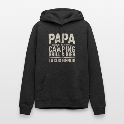 Väter sind Helden - Herren Camping Hoodie - Anthrazit meliert