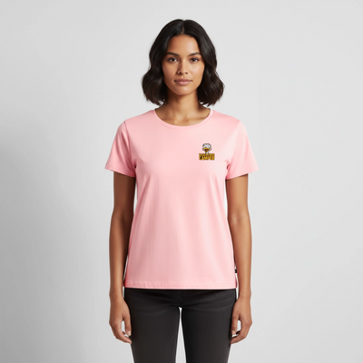 Vogelwuider Camper - Damen Camping T-Shirt - Rosa