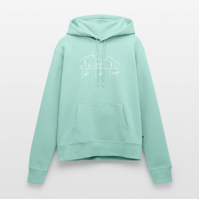 Lebe Liebe Campe - Damen Camping Hoodie - Mint
