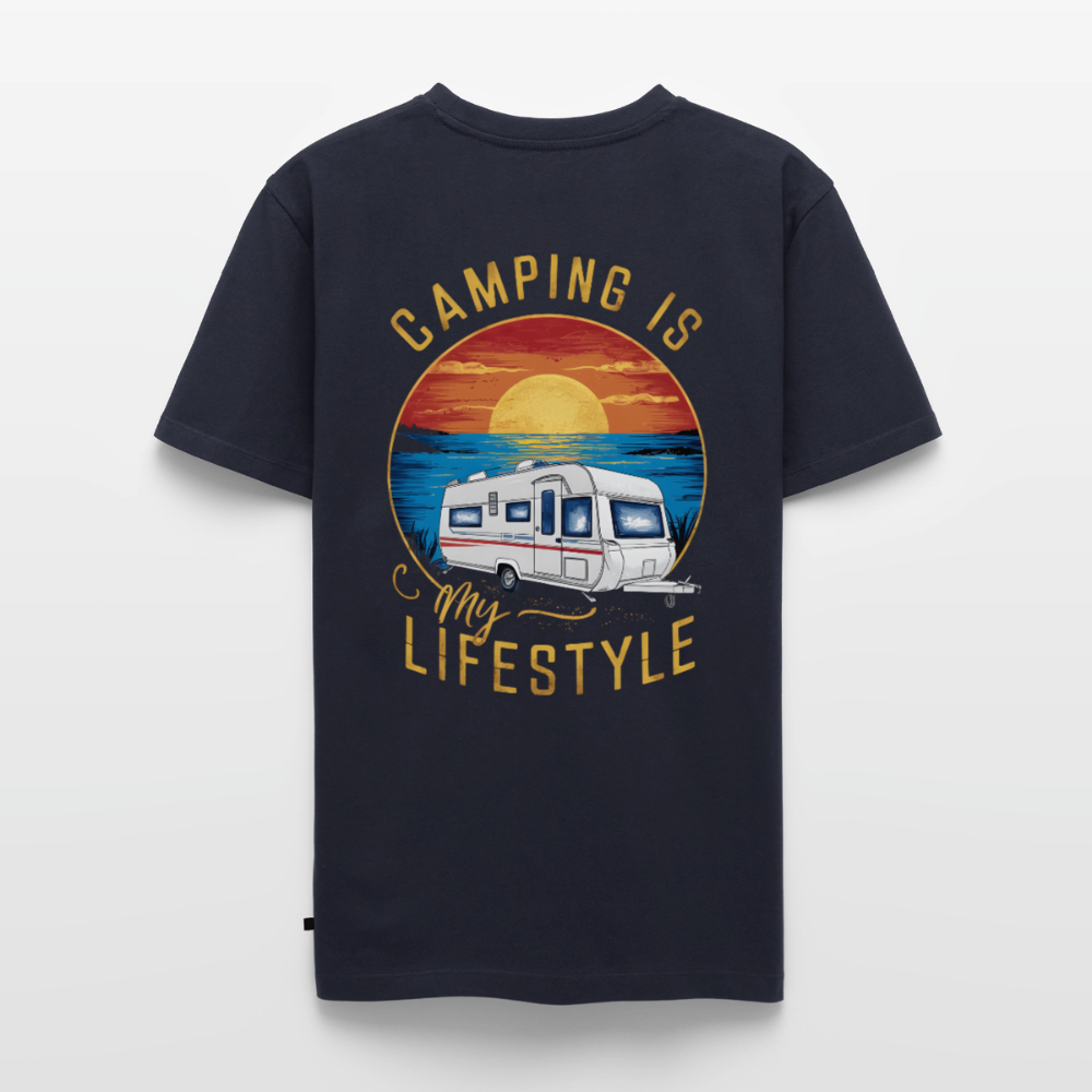 Camping my Lifestyle - Herren Camping T-Shirt - Navy