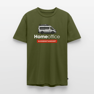 Vanlife Homeoffice - Herren Camping T-Shirt - Khaki