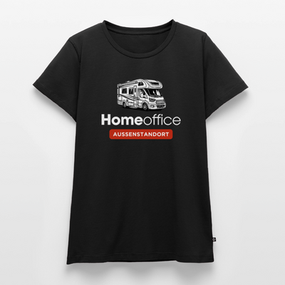 Wohnmobil Homeoffice - Damen Camping T-Shirt - Schwarz