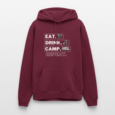 Eat Drink Camp - Herren Camping Hoodie - Wohnwagen - Burgunderrot