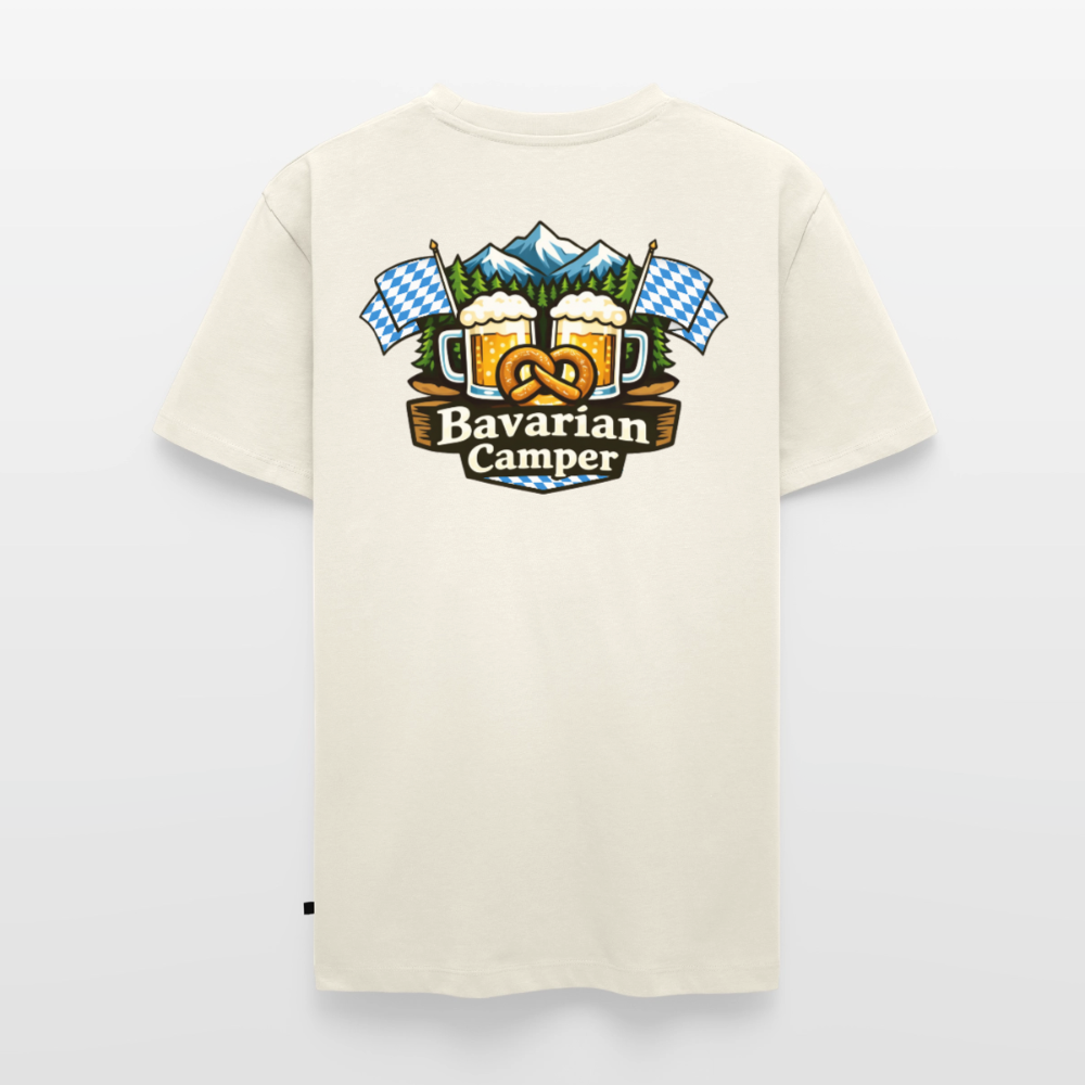 Bavarian Camper - Herren Camping T-Shirt - Naturweiß
