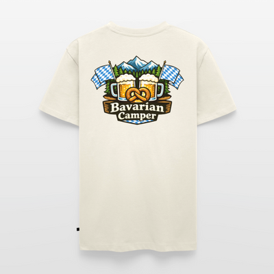 Bavarian Camper - Herren Camping T-Shirt - Naturweiß