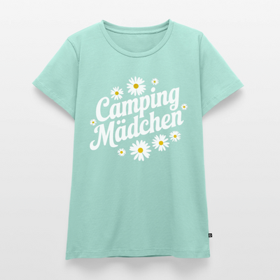 Camping Mädchen - Damen Camping T-Shirt - Mint 