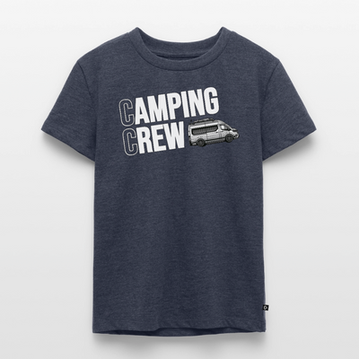Vanlife Camping Crew - Kinder Camping T-Shirt - Jeansblau 
