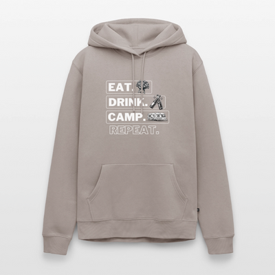 Eat Drink Camp - Herren Camping Hoodie - Wohnwagen - Taupe