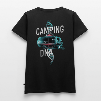 Wohnwagen DNA - Damen Camping T-Shirt - Schwarz