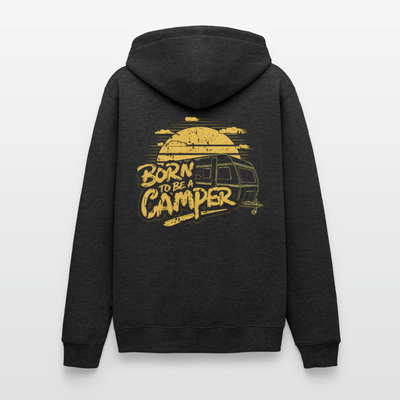 Born Camper - Herren Camping Hoodie - Anthrazit meliert